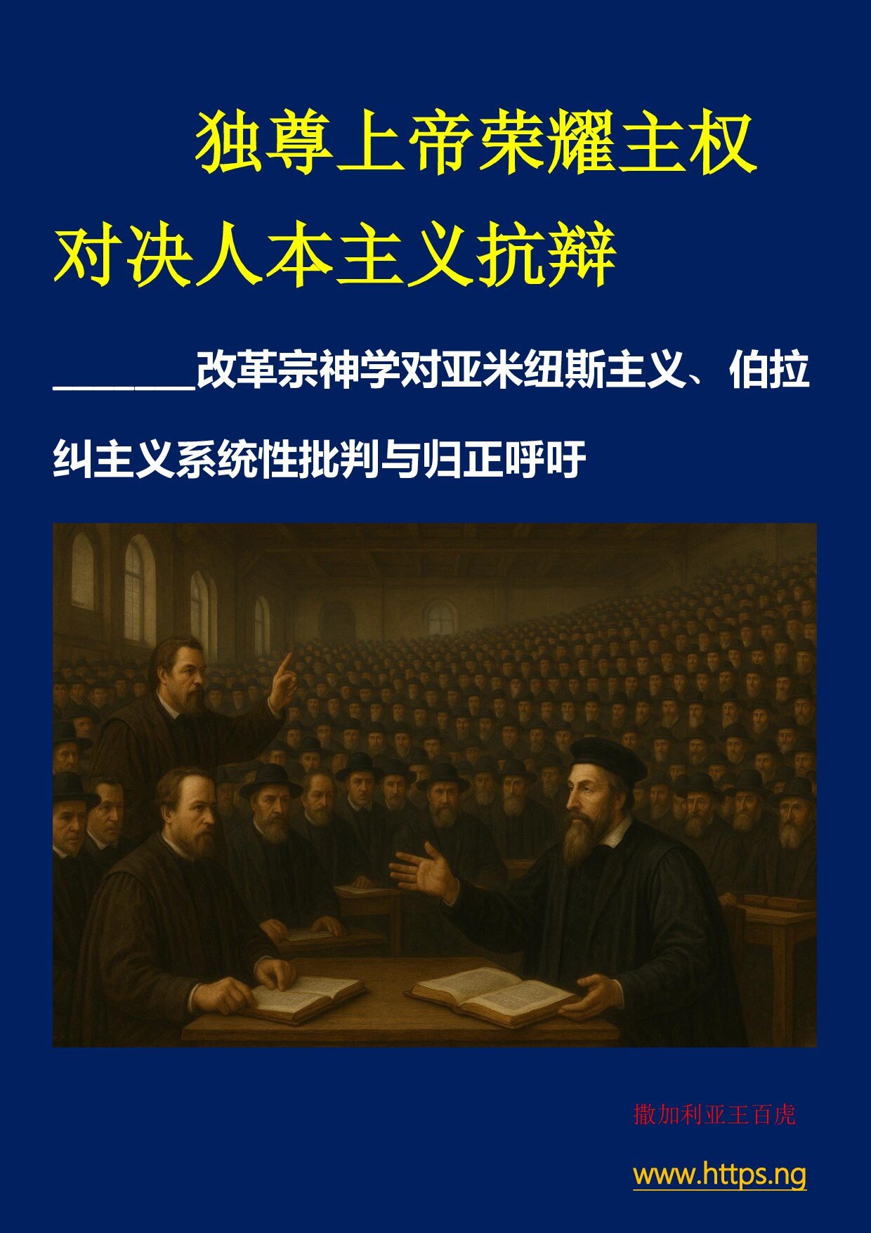 独尊上帝荣耀主权：对决人本主义抗辩——纯正改革宗神学对亚米纽斯主义、伯拉纠主义谬误的全面批判与归正呼吁！批判神人合作伯拉纠亚米念阿敏念人本主义